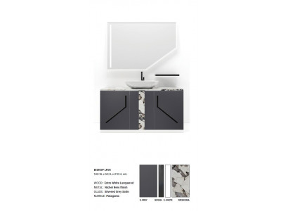 Grijs badkamer wastafel kranen badkamer meubels Italiaanse stijl badkamer