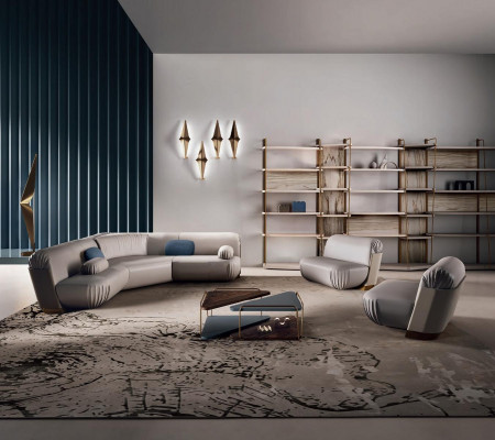 Boekenplank meubels Woonkamer planken Wand Italiaanse inrichting
