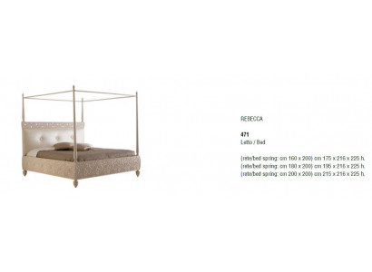 Tweepersoonsbed meubels Bed Italië Bizzotto Bedden Bekleding Luxe Slaapkamer Luxe