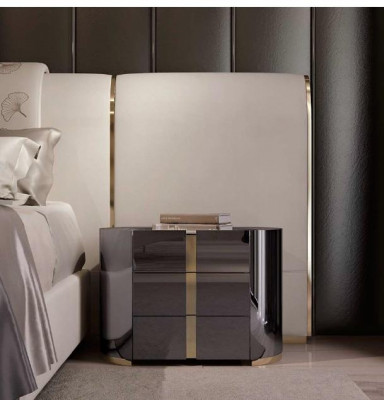 Luxe slaapkamer bed tweepersoonsbed meubelontwerpen Italië Bizzotto bedden bekleding