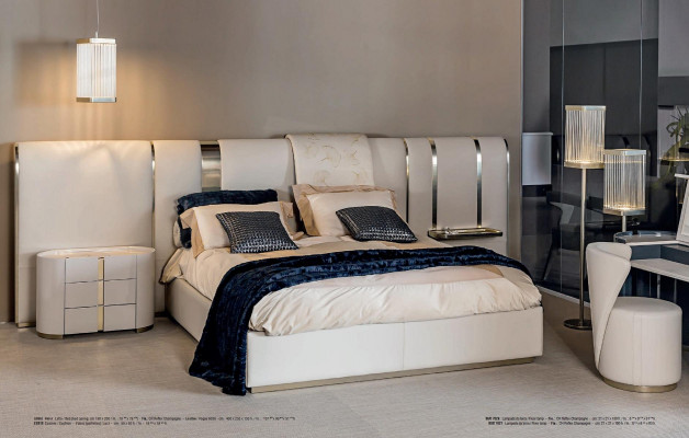Luxe bed Italiaans design meubels inrichting slaapkamer bedden dubbel huwelijk