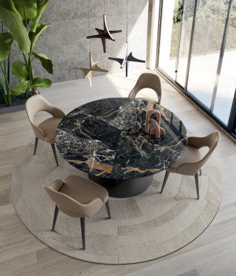 Eettafel 4 Stoelen Eetkamerstoelen Eettafel Luxe Meubelen Italië Nieuwe Set 5-delig