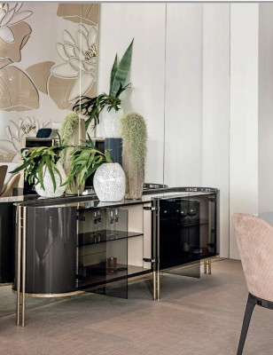 Dressoir Woonkamer Ontwerpen Tv-meubel Meubels Dressoirs Glazen Dressoir Nieuw