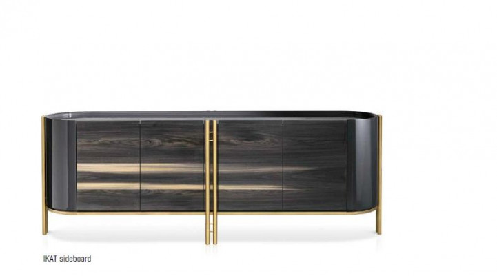 Sideboard Woonkamer Massief hout Lowboard Eetkamer Meubels Design Bizzotto Nieuw