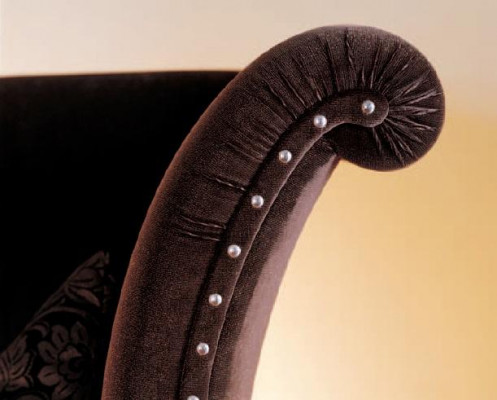 Fauteuil + voetenbankje Chaise Longue tv-ontspanner 1-zitsbank Nieuwe Chesterfield-oorgemakkelijke stoel