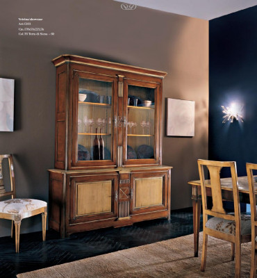Kasten Inrichting Vitrine xxl Glazen kast Dressoir Meubels Klassieke planken