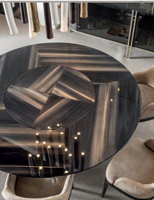 Eettafel Keukentafel Tafels Italiaanse meubels Glazen eettafel Bizzotto tafel