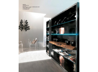 Woonkast Boekenplank Houten kantoorkast Plank Kasten Vitrine Italië