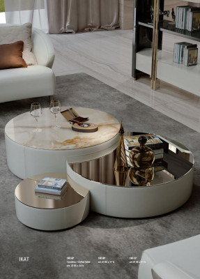 Salontafel 3-delig set salontafels Design woonkamermeubilair Italië Bizzotto Tafels