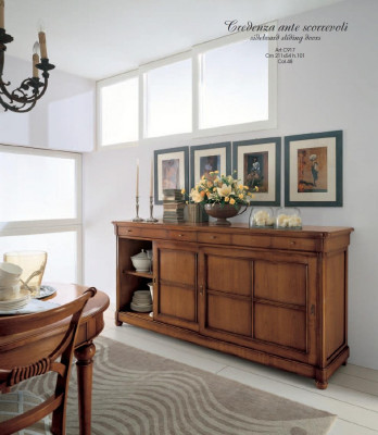 Laden Klassieke kast Massief houten meubels Dressoir Italiaanse inrichting