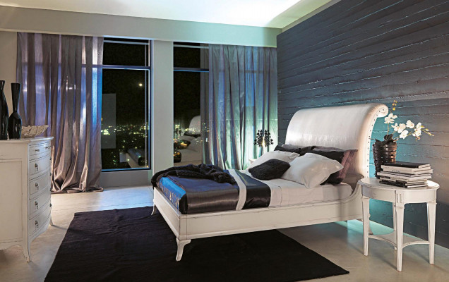 Tweepersoons slaapkamer Wit Modern 180x200 Tweepersoonsbed Bedden Bedframe Bed Hout