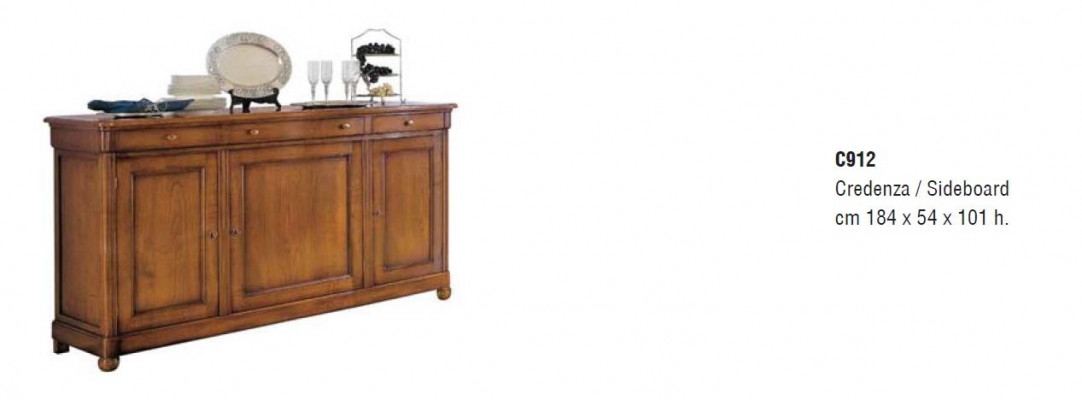 Dressoir Buffet Laden Vitrine Woonkamer Hout Buffetkast Meubels Italië
