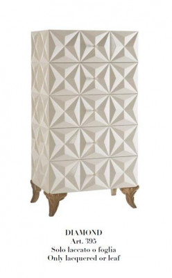 Kast plank console meubels houten kast Italië set 2-delig ladekast spiegel kast