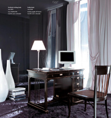 Italiaanse meubelstoelset kantoor 2-delige tafel bureau secretaire bureaus