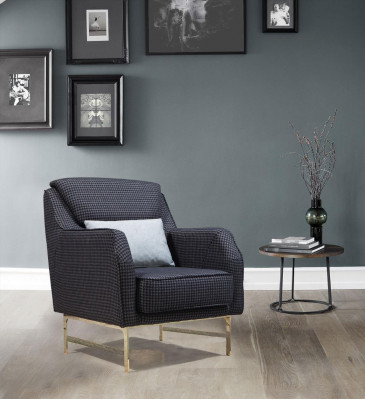 Zwart-witte bankstel 3+3 zits Stijlvolle eenzitter fauteuil Banken