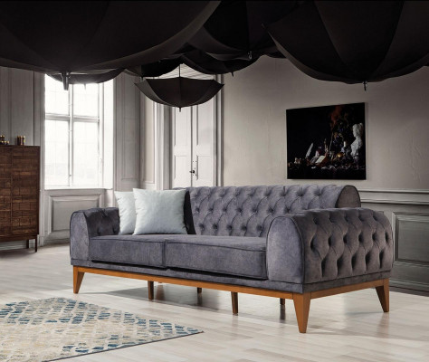 Moderne bankstel ontwerper driezitter fauteuil luxe 3-zits fauteuil