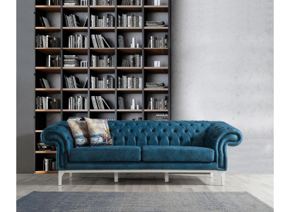 3-zits gestoffeerde banken Woonkamerbanken Modern Stijl Designer Meubels Bank