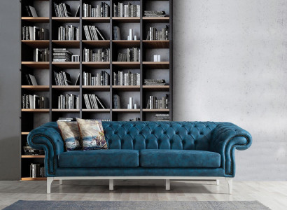 3-zits gestoffeerde banken Woonkamerbanken Modern Stijl Designer Meubels Bank