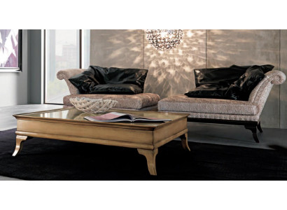 Fauteuil Relax-stof Lounge Club-bekleding Ontwerp Bank Bank Zitplaats Luxe Bruin Nieuw