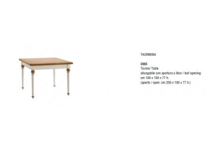 Tafels Italiaans meubilair massief hout eetkamer eettafel meubelen inrichting