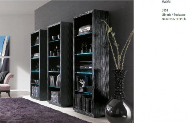 Woonkamer kasten planken boekenkast systeem meubel design scheidingswand rek