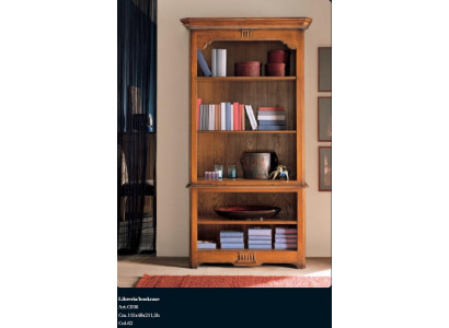 Regaal Kast Kantoorplank Elegante bruine boekenkast Italiaanse inrichting