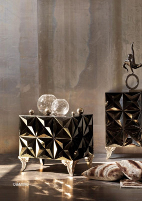 Nachtkastje Design Console Bijzettafels Slaapkamer Hout Luxe Consoles Nieuw