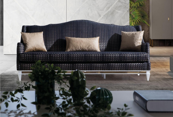 Designer Bankstel 3-zits Woonkamerbanken Grijze Bankstellen Luxe Stoffen Bankstellen Nieuw