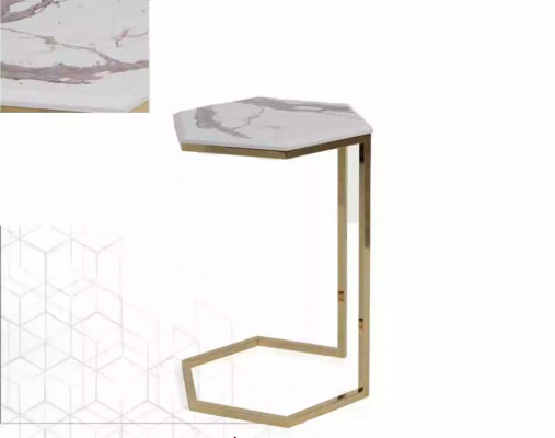 Bijzettafel Woonkamer Meubilair Materiaal Roestvrij Staal Goud Roestvrij Staal Ontwerp
