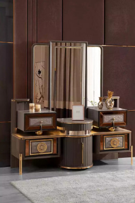 Luxe Kaptafel console kaptafel hout modern grijs