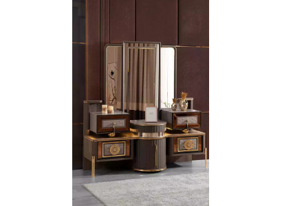 Luxe Kaptafel console kaptafel hout modern grijs