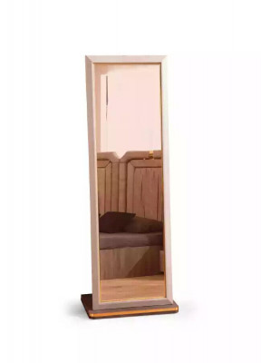 Volledige lichaamsspiegel Vloerstaande spiegel Spiegel Kledingspiegel Ontwerp Beige