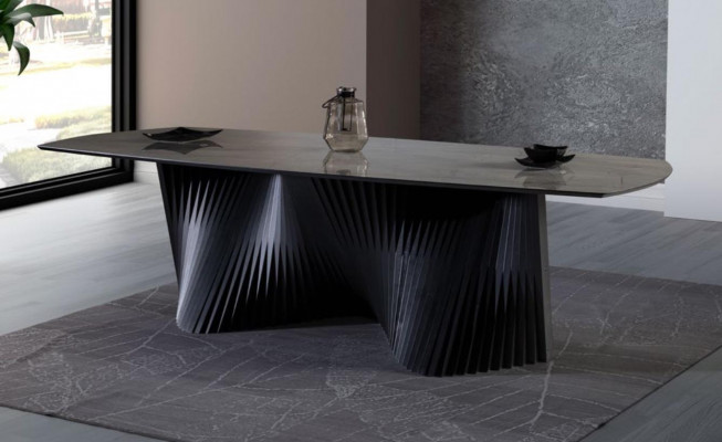 Eettafel Eetkamer Tafel Keukentafel Eetkamer Hout Zwart Tafel Luxe
