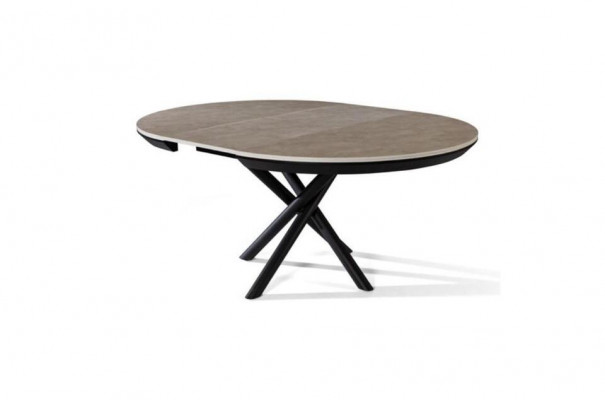 Eettafel Rond Uitschuifbare Eettafel Grijze Houten Keukentafel Tafels