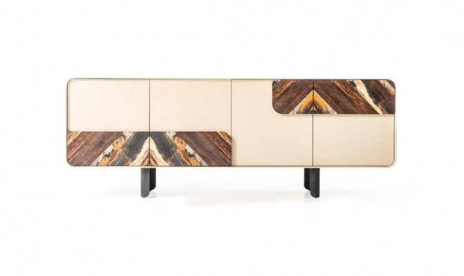 Dressoir Sideboard Ladenkast Beige Hout Modern Meubel Kast Design