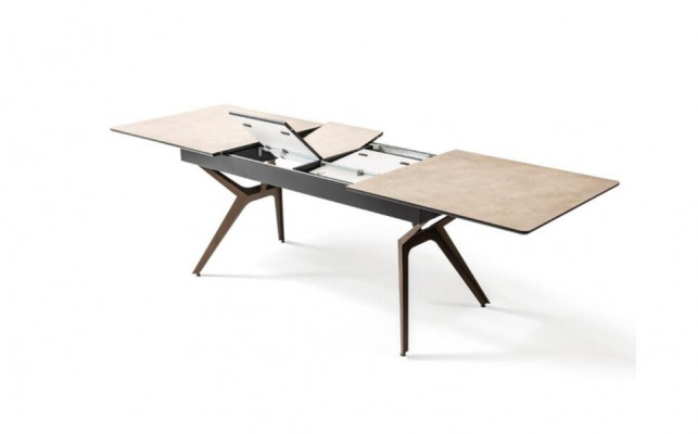 Eettafel keukentafel Uitschuifbaar design Modern Hout Grijs Tafel