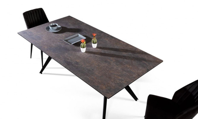 Uittrekbare eettafel Eettafel Keukentafel Hout Zwart Tafel