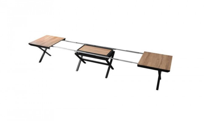 Grote tafel, conferentietafels, eettafel Uitschuifbare houten bruin XXL