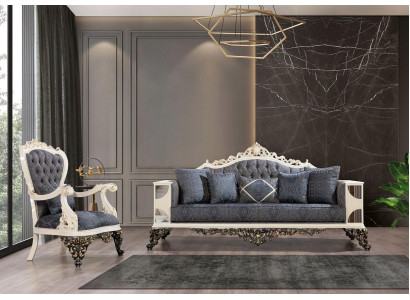 Sofa set 3+1 zits designbanken gestoffeerde bankstellen relax klassieke bank nieuw