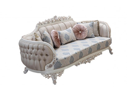 Chesterfield 3-zits designbank luxe gestoffeerde bankstellen van textiel nieuw