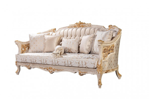 Chesterfield 3-zits designerbank Luxe gestoffeerde banken van textiel Nieuw