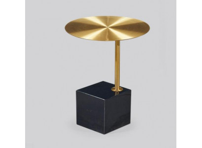Ontwerper Zwart-Gouden Bijzettafel Luxe Woonkamer Metalen Tafels Tafel