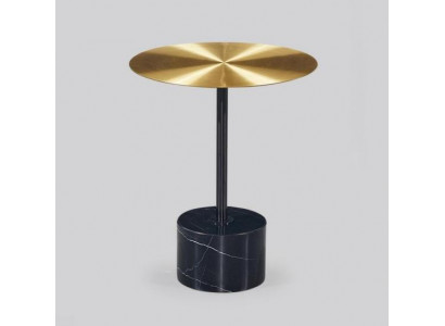 Zwarte-gouden bijzettafel Ronde salontafel Woonkamer Tafels Nieuw