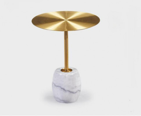 Ontwerper aanvullingstafel Luxe salontafels Gouden bijzettafel Meubels