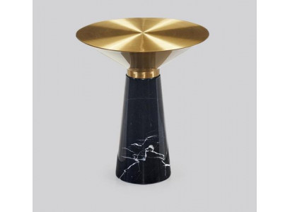 Zwarte design bijzettafel Luxe roestvrijstalen meubels Woonkamertafel