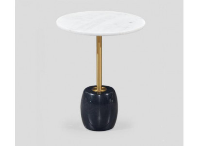 Ontwerper Ronde bijzettafel met marmeren blad Hoogwaardige salontafel