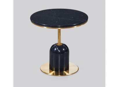 Ronde woonkamersalontafel Zwarte banktafel Luxe salontafel Tafel