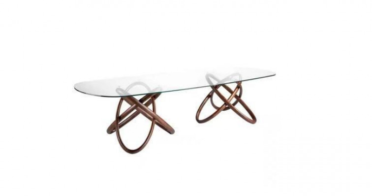 Ontwerper Moderne Eettafel Luxe Ovale Glazen Tafel Glasmeubilair Nieuw