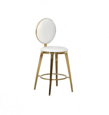 Ontwerper Wit gestoffeerde eetkamerstoelen Luxe textiel Eenzitter