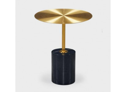 Ronde Zwart-Gouden Bijzettafel Ontwerper Woonkamer Meubels Tafels